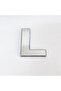 Letter L Villa Type Chrome Adhesive 9 Cm Letter - 2