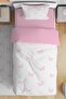 White Butterflies Patterned Single Baby Kids Bedding Set