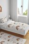 Raining Rainbows Patterned Single Baby Kids Bedding Set - 2