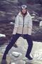 Women's Beige Patterned Coat 3WAK20155EW - 2