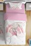 Rainbow Rabbit Patterned Single Baby Kids Bedding Set