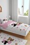 Minnie and Teddy Bear Patterned Single Baby Kids Bedding Set - 2