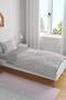 Gray Pink Rope Hearts Patterned Single Baby Kids Bedding Set - 2