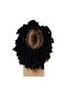 Women's Economical Black Velvet 2-Piece Knob Buckle Set - 3