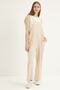 Women's Cream Strap Loose-Cut Athlete Jumpsuit - 2