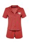 Cinnamon Cotton Teddy Bear Print Shirt-Short Knit Pajama Set THMSS23PT00012 - 6
