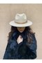 Detachable Chain-Accented Cowboy Felt Fedora Hat (BEIGE) !