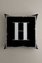 Lettered Throw Pillow Case - Letter H - 43x43 Cm