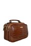 Women's Crossbody Bag Kroko Taba