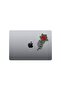 13X9 cm Oldschool Rose Car and Motorcycle Glass Sticker - 5