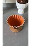 V60 Ahşap Standlı Dripper - Turuncu - 4