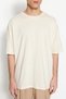 Stone Oversize/Wide Cut Crew Neck Floral Printed Short Sleeve 100% Cotton T-Shirt Tmnss21Ts1223 - 5