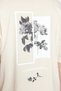 Stone Oversize/Wide Cut Crew Neck Floral Printed Short Sleeve 100% Cotton T-Shirt Tmnss21Ts1223 - 4