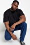 Big Size Black Regular/Normal Cut 100% T-Shirt Tmnss23Ts00134 - 10