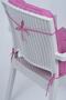 Candy Pofidik Pink Chair Cushion with Backrest, Special Stitched and Laced, 43X88 cm - 3