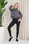 Women's Double Color Zippered Sports Jacket - 2