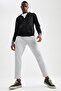 Carrot Fit Recycled Sweatpants with Lace Detail - 3