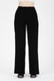 Women's Black High Waist Pleated Fabric Palazzo Pants - 3
