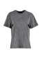 Antrasit %100 Kalın Pamuklu Soluk Efektli Sırt Baskılı Boyfriend Örme T-Shirt TWOSS23TS00109 - 15
