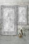 Ethnic Patterned Gray 2-Piece Carpet Set 60X90 and 60X40 - 2