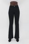 Spanish Black Color Colorfast Flare Jeans Comfortable Cut - 2