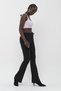 Spanish Black Color Colorfast Flare Jeans Comfortable Cut - 3