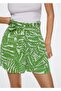 Patterned Belted Shorts - 6