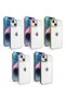 Apple iPhone 14 Plus Case Zore Edges Colorful Hard Transparent Sun Cover - 3