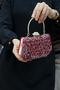 Women's Red Stone Evening Dress Clutch Portfolio Bag