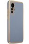 Mi 12 Lite Case with Camera Protection Gold Edge Design Silicone - 2
