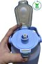Motivational Water Bottle with Straw and Sticker Water Bottle 2000ml (2lt) Bpa Free Sports Gym - 4