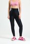 High Waist Thick Belt Shiny Disco Leggings-black - 2