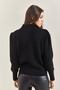 Women's Black Collar Stone Embroidered Knitwear Sweater 20235014 - 2