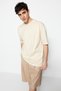 Beige Oversize/Wide Cut Tropik Arizona City Printed 100% T-Shirt Tmnss23Ts00164 - 2