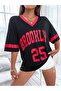 تي شيرت مطبوع برقبة على شكل حرف V Brooklyn 25 - 2