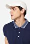 Lacivert Slim/Dar Kesim %100 Polo Yaka T-shirt TMNSS22PO00014 - 4