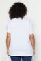 Beyaz Relaxed Bisiklet Yaka Yırtmaçlı %100 Pamuk Örme T-Shirt TBBSS22BF0031 - 5
