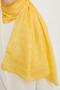 Brand Embroidered Jacquard Shawl Yellow - 3