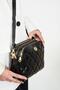 Women's Quilted 3 Compartment Adjustable Crossbody Shoulder Bag - 2