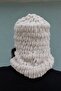 Hand Knitted Soft Face Open Model Puffy Snow Mask Balaclava/balaklava Beanie - 5