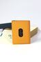 724 100% Genuine Leather Men's Wallet Yellow with Card Holder Paper Money Compartment