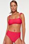 Fuchsia High Waist Normal Leg Bikini Bottom TBESS21BA0387