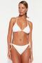 Ekru Dokulu Üçgen Kaplı Bikini Üstü TBESS23BU00272 - 3