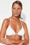 Ekru Dokulu Üçgen Kaplı Bikini Üstü TBESS23BU00272 - 2
