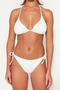 Ekru Dokulu Üçgen Kaplı Bikini Üstü TBESS23BU00272 - 5