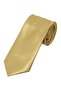 Boy's Plain Satin Gold Tie and Handkerchief Set 03-14 Years Single Size 120x5cm - 3