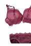 طقم حمالة صدر نسائية من Dusty Rose Ecru مكون من قطعتين مملوءة بسلك داخلي - 4