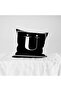 Lettered Cushion Cover - U Letter - 43x43 Cm - 3