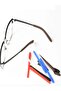 New Glasses Silicone Handle Tip 1 Pair (BLACK)