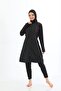 Women's Hijab Fully Covered Long Sleeve Zippered Swimsuit - 4